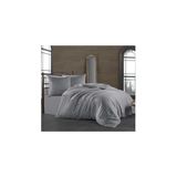 Ezgi Ranforce%100 Pamuklu Çarşafı Lastikli Çift Kişilik Nevresim Takımı Gri 200x220, NEVRESİM_TAKIM