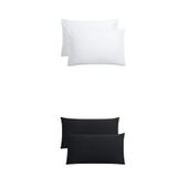 Ezgi Stella Flavo 4'lü Yastık Kılıfı 50x70+20cm Kapaklı Siyah-Beyaz, STFV4YSK12634
