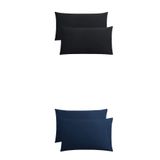 Ezgi Stella Flavo 4'lü Yastık Kılıfı 50x70+20cm Kapaklı Siyah-Lacivert, STFV4YSK12634