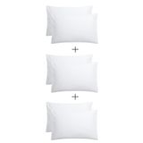 Ezgi Stella Flavo 6'lı Yastık Kılıfı 50x70+20cm Kapaklı Beyaz, STFV6YSK12635