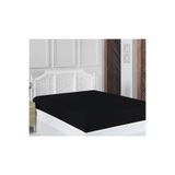Ezgi Tek Kişilik Lastikli Kumaş Çarşaf Siyah 100x200 cm, Sadece_Çarşaf