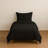 Ezgi Tek Kişilik Nevresim Takımı, 160 x 230 Cm, Siyah, 1 Yastık Kılıfı Dahil - 001-Renkli