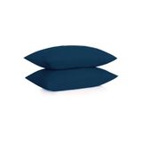 Ezgi%100 Pamuklu Ranforce Yastık Kılıfı - Lacivert - 2'Li Set 50X70, KILIF02