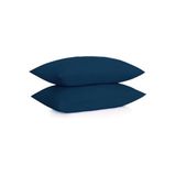 Ezgi%100 Pamuklu Ranforce Yastık Kılıfı - Lacivert - 2'Li Set 50X70, KILIF02
