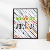 Ezgoola/Esprili Yazılı Tablo/Enerjik Modern Duvar Sanatı/Yazılı Poster Tasarımı/Poster/Hediye/Yeni yıl hediyesi/yılbaşı hediyesi (30x40, Siyah)