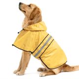 Ezierfy Yansıtıcı Köpek Yağmurlukları - Su Geçirmez Ayarlanabilir Evcil Hayvan Yağmurluk Ceket, Hafif Köpek Giyim ve aksesuarları Küçükten X- Büyük Köpeklere (Sarı, Large)