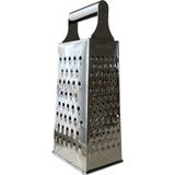 Ezmk Ev Gereçleri 4 Taraflı Büyük Boy Paslanmaz Çelik Rende, Metal Saplı Rende