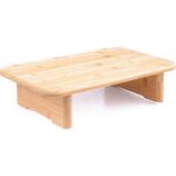 Ezmk Ev Gereçleri Dikdörtgen Bambu Ayaklı Kesme Tahtası, 33X20X8 cm