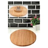 EZMK EV GEREÇLERİ Dpt-36 - Bambu Döner Standlı Sunum Tahtası 36x36 Cm