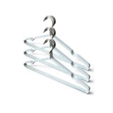 EZMK EV GEREÇLERİ Silikon Kaplamalı Metal Askı, Tel Elbise Askısı, Tişört Askısı, Gömlek Askısı, Beyaz Renk, 40 cm, 15 Adet
