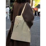 Ezmos Tekstil Tekstil %100 Pamuk Büzgülü Ham Bez Çanta - 10 Adet - Körüklü Plaj ve Alışveriş Çantası - 27X43 - Krem