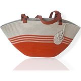 Ezo Beach Ezobeach, El Yapımı Kadın Turuncu Plaj Çantası, Handmade Omuz Çantası, Renkli Kol Çantası