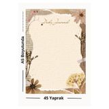Ez&Tu Sticker Vintage Daily Journal A5 Not Kağıdı | 45 Yaprak