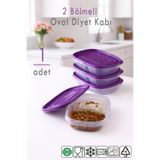 Ezupack 1 Adet Taşınabilir Yemek Kabı Lunch Box Diyet Beslenme Kutusu Saklama Kabı Sefer Tası Mikrodalga