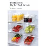 Ezupack 4 Adet 2.7 Lt Dolap Içi, Buzdolabı Düzenleyici, Banyo, Mutfak Organizer Sepet Şeffaf