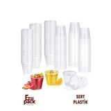 Ezupack 50'Lİ 50cc MİNİ Fondip Bardak SERT PLASTİK Shot Zemzem Lohusa Şerbet İkram Bardağı Kahve Yanı Sunum
