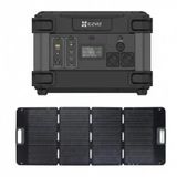 Ezviz 1300W Taşınabilir Güç İstasyonu + 200W Katlanır Güneş Paneli