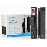 Ezvız Akıllı Kilit Y3000FVP Plus, 8'i 1 Arada Akıllı Kapı Kilidi, Palm Vein ve 3D Yüz Tanıma Kapı Kilidi, Dahili Wifi+8gb Depolama, Gece Görüşü, Aktif Interkom ve Çocuk Güvenliği (6068 Gömme Yerleşim) - Renkli