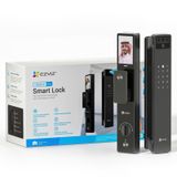 EZVIZ Akıllı Kilit Y3000FVP PLUS, 8'i 1 Arada Akıllı Kapı Kilidi, Palm Vein ve 3D Yüz Tanıma Kapı Kilidi, Dahili Wifi+8GB depolama, Gece Görüşü, Aktif İnterkom ve Çocuk Güvenliği (6068 Gömme Yerleşim)