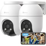 Ezviz C8C 2MP 1080P 360° Dönebilen Dış Mekan Wi-Fi Güvenlik Kamerası, Yapay Zeka İnsan Algılama, Renkli Gece Görüşü - 2'li Paket (Ezviz Türkiye Garantili)