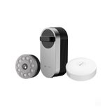 EZVIZ DL01S Smart Lock çok fonksiyonlu klavye ve A3 Home Gateway, uzaktan erişim ve Bluetooth fonksiyonlu akıllı kapı kilidi, elektronik kapı kilidi cep telefonunuzu anahtar haline getirir, gri