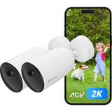 Ezviz Ezvız 3mp Pilli Dış Mekan Kamerası, Aov Modlu Kablosuz Wifi 6 Gözetleme Kamerası, Aı Kişi/araç Algılama, Aktif Savunma ve Renkli Gece Görüşü, Cb3 2 Paket
