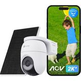 Ezviz Ezvız 4g Lte Gözetleme Kamerası, Wifi Olmadan, 360° Ptz Gözetim, 4mp Kamera Harici Pil, Renkli Gece Görüşü, Kişi/araç Algılama, 2 Yönlü Ses, 4g ve Wifi 6'yı Destekler, 5W Güneş Panelli Cb8 Lite 4g