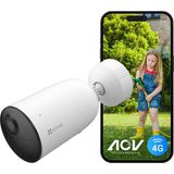 Ezviz Ezvız 4g Lte Pilli Gözetleme Kamerası, Aov Modlu 2k Kablosuz Dış Mekan Kamerası, Kişi/araç Algılama, Renkli Gece Görüşü, 2 Yönlü Ses ve Aktif Savunma, Wifi Yok, Cb3