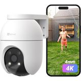 Ezviz Ezvız 4K Dış Mekan Gözetleme Kamerası Wifi, Pan&tilt Dış Mekan Kamerası, Kişi Algılama ve Takip, Araç Algılama, Iki Yönlü Ses ve Renkli Gece Görüşü, Hava Koşullarına Dayanıklı, C8C 8mp 4mm