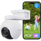 Ezviz Ezvız 4K Kablosuz Dış Mekan Kamerası, 10400MAH Pil, Aı Kişi ve Araç Algılama Özelliğine Sahip Pt Pilli Kamera, Otomatik Izleme, Aktif Savunma, Iki Yönlü Ses, 4g/wifi Desteği, Eb8 Pro