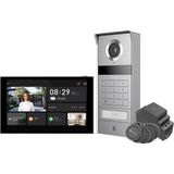 Ezviz Ezvız 4K Kapı Interkomu, Kapı Açıcı ve 8" Dokunmatik Ekran, 2 Kablolu Veri Yolu, Kameralı Metal Kapı Zili, Nfc/app/kart/şifre Kilidi Açma, Renkli Gece Görüşü, Su Geçirmez, Çift Bantlı Wifi, Tp9 Pro