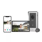 Ezvız Görüntülü Kapı Telefonu, 7" Renkli Dokunmatik Ekranlı Wifi Kapı Zili, 1080P Gece Görüşü Ve İki Yönlü Ses, Uzaktan Kilit Açma İn