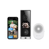 Ezvız Görüntülü Kapı Zili, Çift Kamera 6Mp Ve 2Mp Ve Zil Sesi, Wifi Kablosuz Zil, 2*9600Mah Pil, Entegre Ekran, Kişi/Paket Algılama, 32Gb Dahili Bellek, Renkli Gece Görüşü, Ep8 Ultra