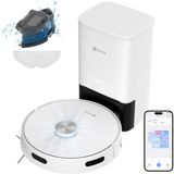 Ezviz RE4 Plus Akıllı Robot Süpürge, Paspas ve Süpürme, Otomatik Toz Boşaltma, Extra Büyük 4Lt Toz Torbası, Halı Tanıma (Ezviz Türkiye Garantili) - Siyah - Beyaz