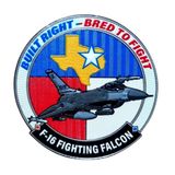 F-16 Figting Falcon Built Right - Bred To Fight Peç - Arma - Tpu Patch