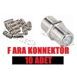 F Ara Konnektör Anten Kablo Birleştirici Aparat Jak