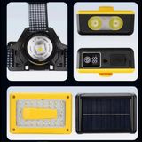 F.b.ı Pro F-3003 Alüminyum PM10-TG LED Type-C Powerbank ve Solar Şarjlı Kamp Kafa Feneri - Renkli