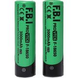 F.B.I VTC6 18650 3.7 V 3000 mAh 30 A Li-Ion Şarjlı Pil + Pil Taşıma Kutusu 2'li Set