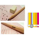 F.c Sert Kapak 3+1+1 A4 Defter 200 Yprk. Faber-Castell Natural Ösym Kurşun Kalemi 20"Li 2,5B