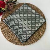 F Desen Soft Pamuklu Eşarp Lrb3207