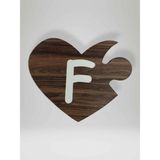 F Harfi (Sol Parça) – Ahşap Puzzle Kalp Harf Magnet – Buzdolabı Süsü – İkili Uyumlu (kod:1002)