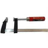 F İşkence Kelepçesi, 50x200 mm Ölçülerinde, Ahşap Saplı, Metal Gövdeli Marangoz Sıkıştırma Aleti