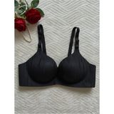 F.k Lazer Kesim Dolgulu Push Up Sütyen - 80B - Siyah