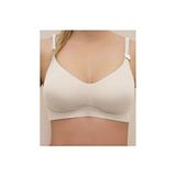 F.K. Lazer Kesim Seamless Bralet Sütyen Çıkarılabilir Pedli Kapsız Kadın 1241 Düz Dokuma - Bej - 75B