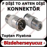 F Konnektör Dişi - Anten Fiş Dişi Çevirici Fiş