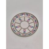 F. Legrand Limoges Çiçek Desenli Porselen Fincan Tabağı 13Cm