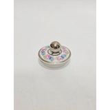 F. Legrand Limoges Çiçek Desenli Porselen Kapak 6,3Cm