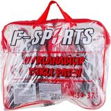 F-Sports Paten Frenli Işıklı Ayarlanabilir Silikon Teker Metal Gövde Paten Çocuk Pateni Kırmızı - 30 - 33