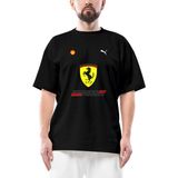 F1 Ferrari Oversize Siyah Tişört - XL