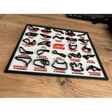 F1 Pistleri 2026 Takvimi 3D Baskı Çerçeve - (22x25 cm) | Masaüstü Standlı & Duvara Asılabilir Çerçeve